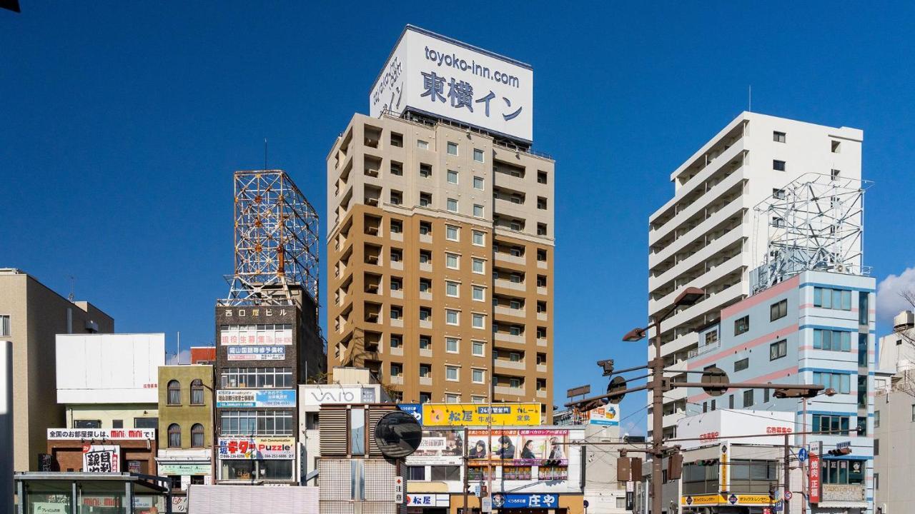 Toyoko Inn Okayama Eki Nishi Guchi Hiroba Dış mekan fotoğraf